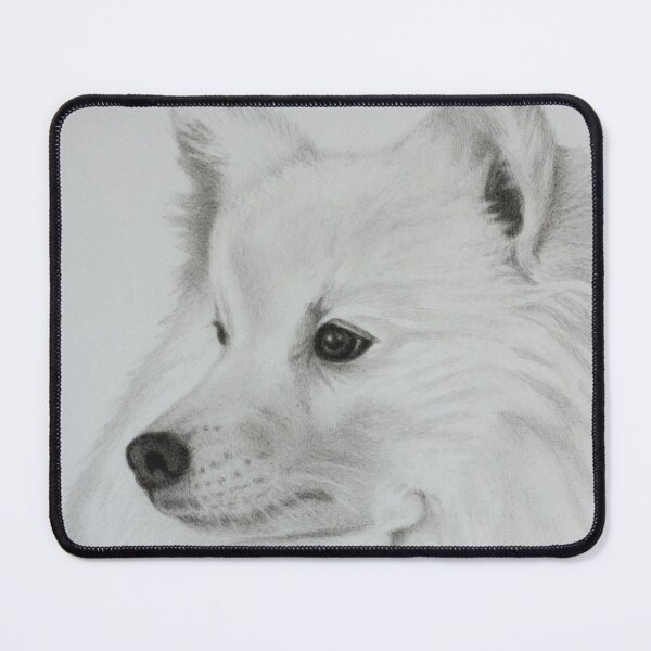 Item preview, Japanese Spitz Portrait designed and sold by KarenWoodArt.