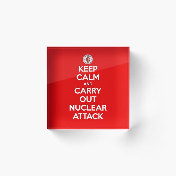 Keep Calm And Attack Acrylic Block