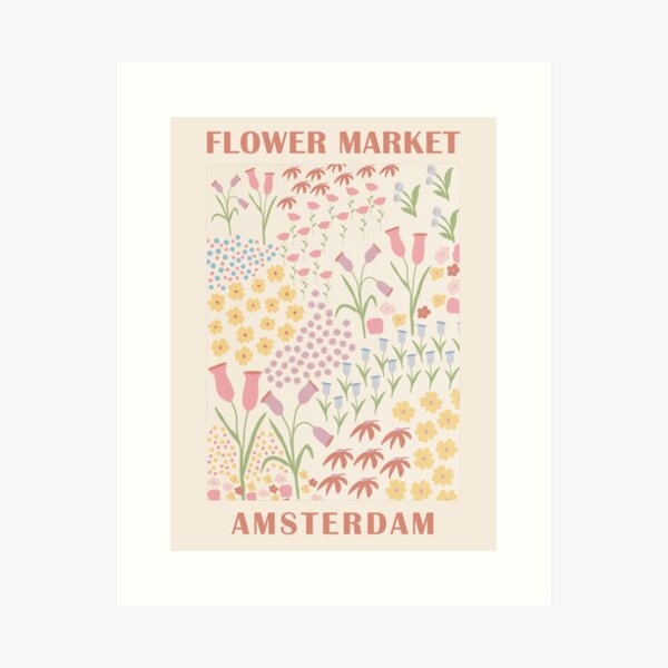 Item preview, Amsterdam Flower Market designed and sold by TheColorFlow.