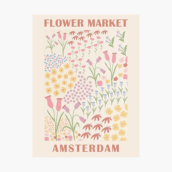 Amsterdam Flower Market Photographic Print