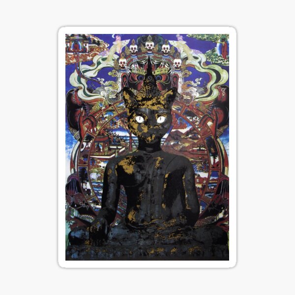 Buddha Cat Sticker