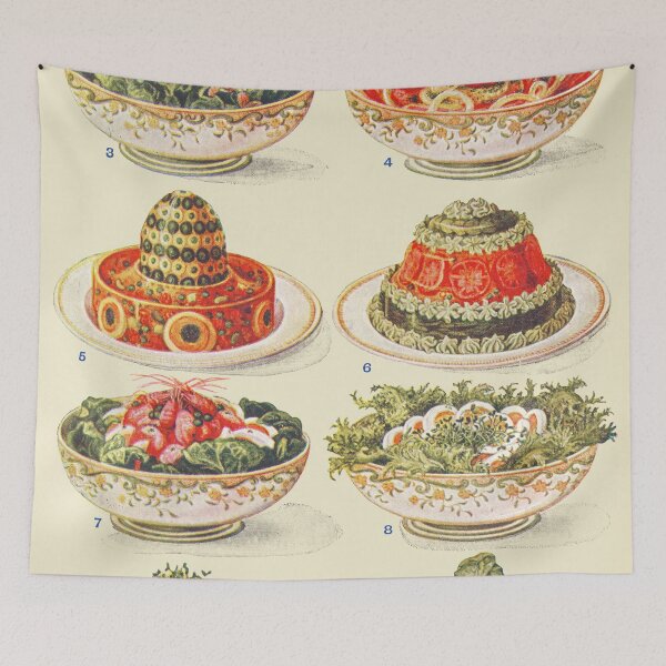 Item preview, Vintage Salads Poster designed and sold by redoARTstore.