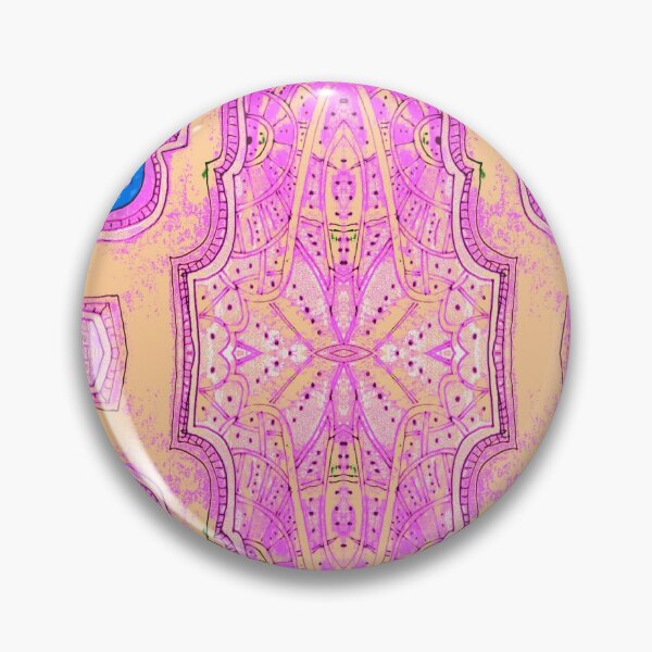 Item preview, pink floral cartouchie pattern designed and sold by Nickdavisinghe.