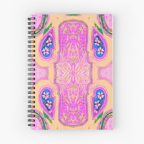 Item preview, pink floral cartouchie pattern designed and sold by Nickdavisinghe.