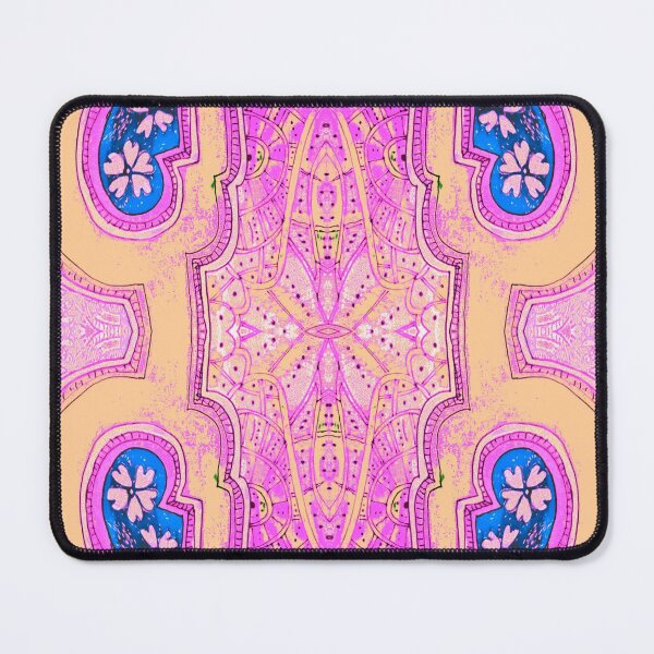 Item preview, pink floral cartouchie pattern designed and sold by Nickdavisinghe.