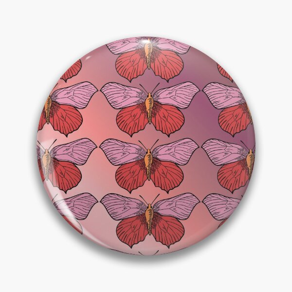 Aperçu de l'œuvre Papillons sur fond rose :) créée et vendue par RandomGoodies.