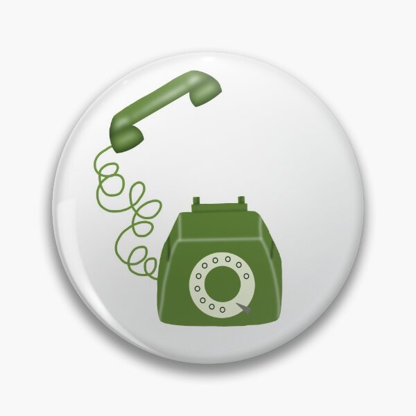 Item preview, Green retro telephone  designed and sold by Vinecoco.