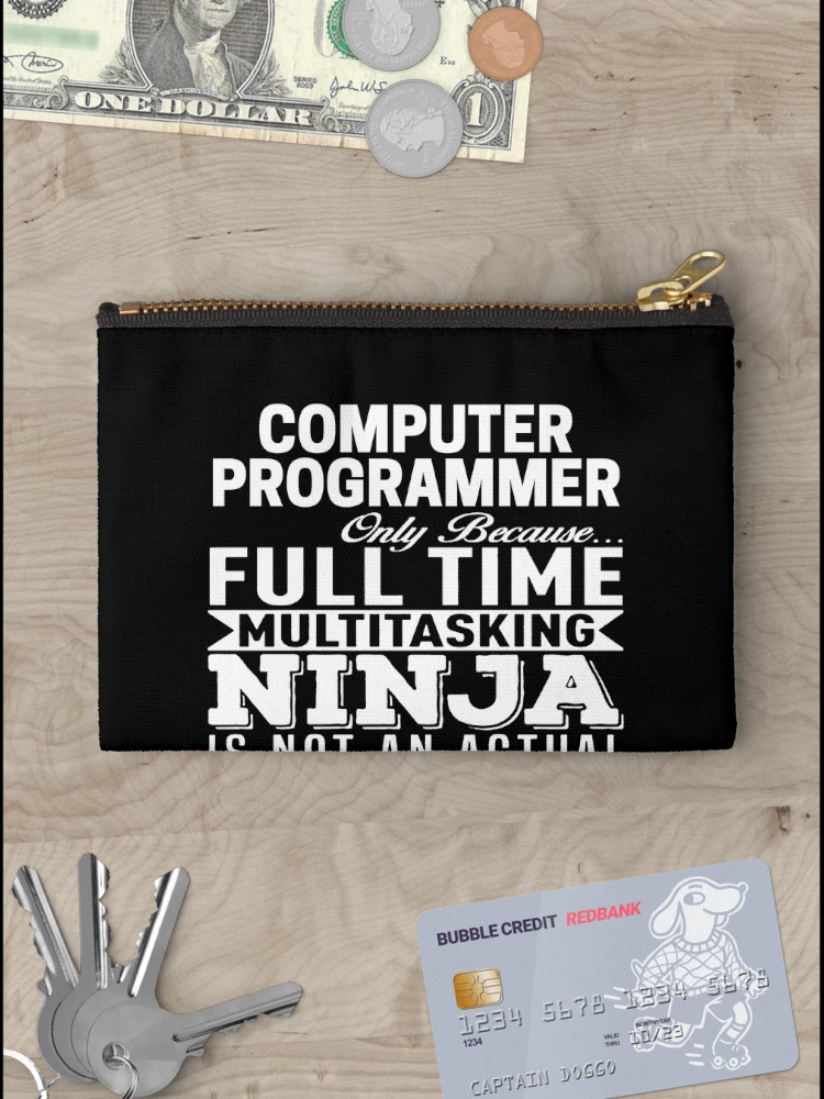 Thumbnail 3 of 4, Zipper Pouch, Computer programmer designed and sold by clickmostro.