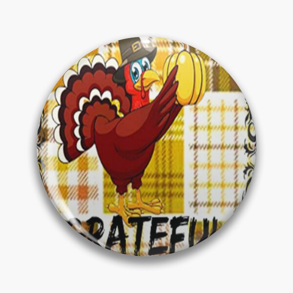 Item preview, Grateful, Buffalo Plaid Thanksgiving Autumn Design,Thankful Grateful Blessed, Gobble Me Turkey Day designed and sold by Adri Barnard.