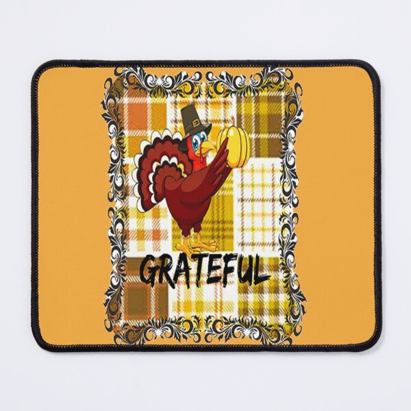 Item preview, Grateful, Buffalo Plaid Thanksgiving Autumn Design,Thankful Grateful Blessed, Gobble Me Turkey Day designed and sold by Adri Barnard.