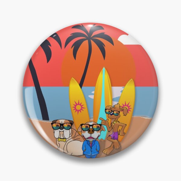 Item preview, Dog On Surfboard designed and sold by emotions23.