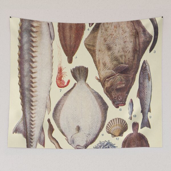 Item preview, Vintage Fish Poster designed and sold by redoARTstore.