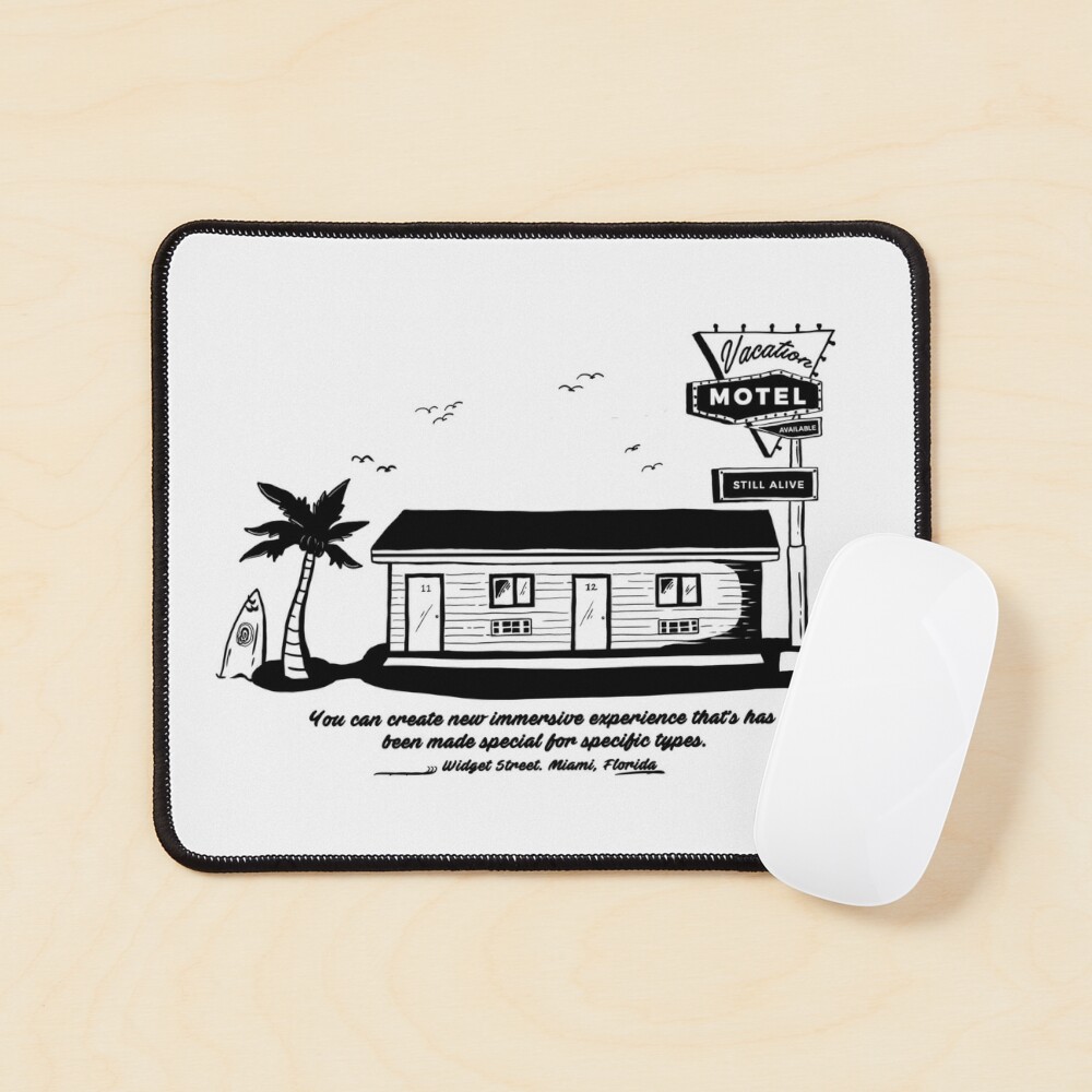 Motel Vacation Mouse Pad for Sale by Blacksebbat