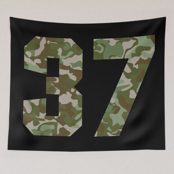 Item preview, Army Camouflage Number Thirty-Seven Soldiers Lucky Number 37 designed and sold by Urosek.