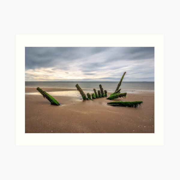Longniddry Shipwreck, East Lothian Art Print