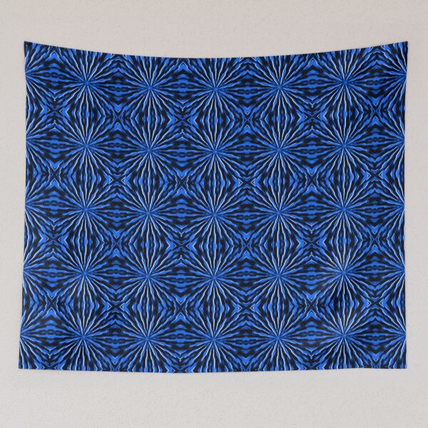 Item preview, blue abstract patterns designed and sold by alfaouzi.