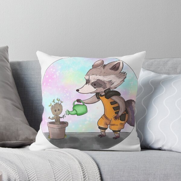 Item preview, Guardian baby and raccoon friend designed and sold by Doodlesaur.