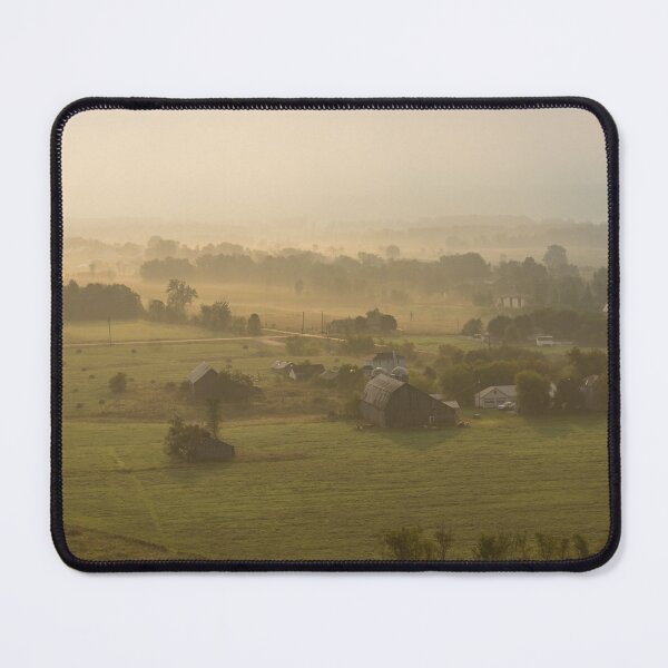 Item preview, Golden Mist on the Farm - an Aerial View  designed and sold by Georgia Mizuleva.