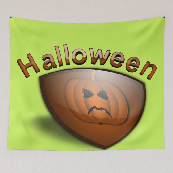 Item preview, vintage spooky halloweentee scary pumpkin  designed and sold by funnyhalloween.