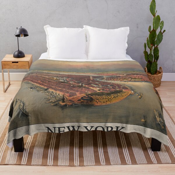 Item preview, New York Historic Birds Eye Map designed and sold by MikePrittie.