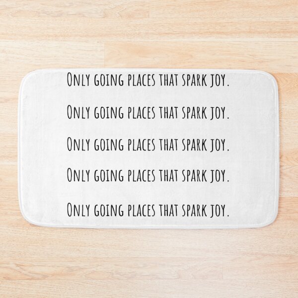 Item preview, Only going places that spark joy Travel Quote designed and sold by QuotesBerry.