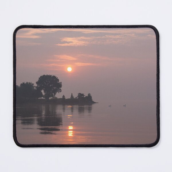 Item preview, Rose Quartz Sunrise with Swans designed and sold by Georgia Mizuleva.