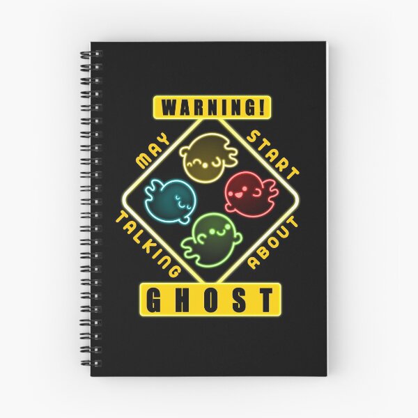 Item preview,  Warning ! May Start Talking About Ghost. A picture of ghosts circling around designed and sold by AxelGreen72.