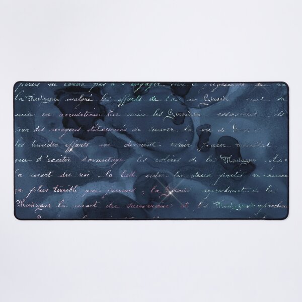 Item preview, Handwriting in Mermaid Glitter on Deep Navy Background designed and sold by ReesDesigns.