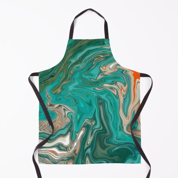 Item preview, Green and orange Abstract designed and sold by beyondrainbows.
