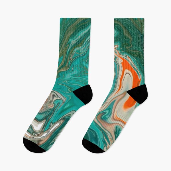 Item preview, Green and orange Abstract designed and sold by beyondrainbows.