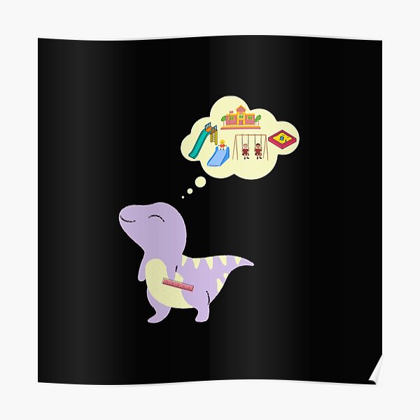 Cute Dinosaur Back to school Poster