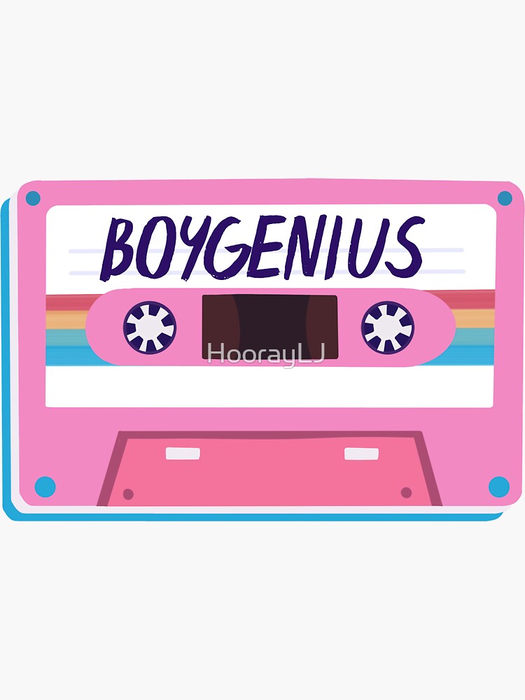 "boygenius Rainbow Cassette Tape Music Design" Sticker for Sale by