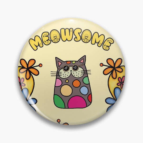 Item preview, Meowsome doodle cat designed and sold by Kidzz.