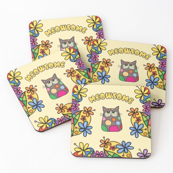 Item preview, Meowsome doodle cat designed and sold by Kidzz.