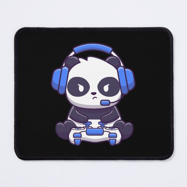 Vista previa del artículo con la obra «Panda de juegos», diseñado y vendido por Vector Scout Lab.
