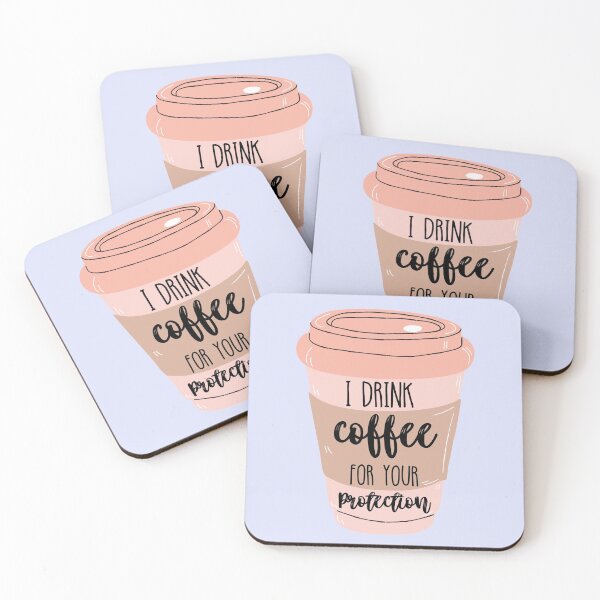 Item preview, I drink coffee for your protection  designed and sold by Preslava Genova.