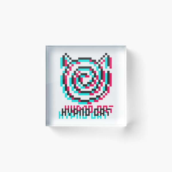 Item preview, Hypno Cat | Typo | Pixelart Hypnotising Cat  designed and sold by in-vectors.