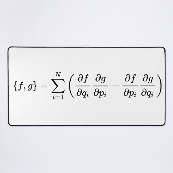 Item preview, poisson brackets, classical mechanics and physics designed and sold by NoetherSym.