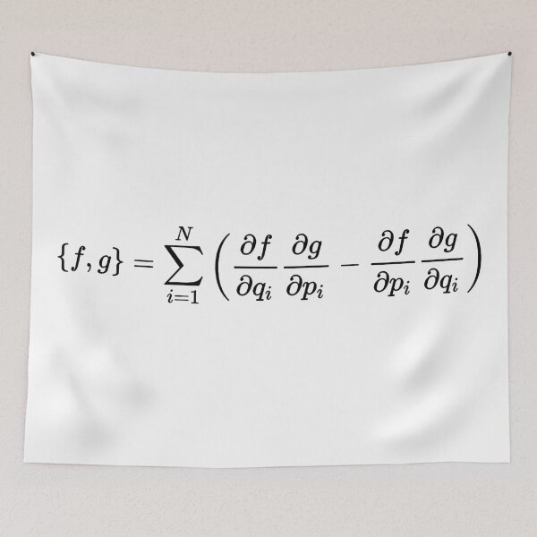 Item preview, poisson brackets, classical mechanics and physics designed and sold by NoetherSym.