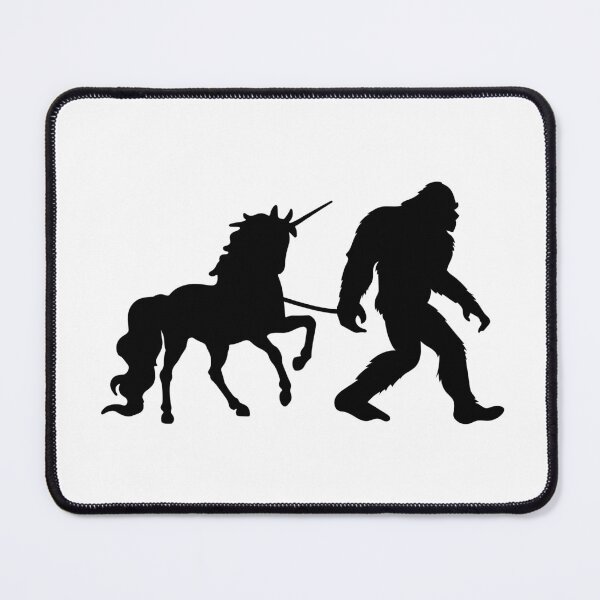 Item preview, Bigfoot Sasquatch Leading Unicorn designed and sold by DamnGoodDesign.