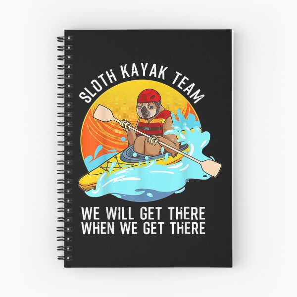 Item preview, Sloth Kayak Team Funny Kayaking Animal Retro Kayakers Tee  designed and sold by GiselleShop.