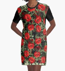 Bouquet Graphic T-Shirt Dress