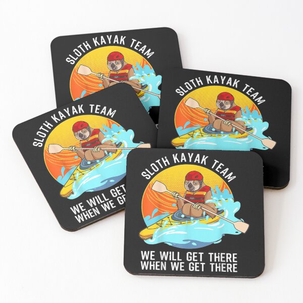 Item preview, Sloth Kayak Team Funny Kayaking Animal Retro Kayakers Tee  designed and sold by GiselleShop.
