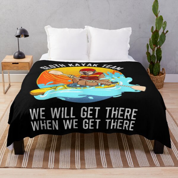 Item preview, Sloth Kayak Team Funny Kayaking Animal Retro Kayakers Tee  designed and sold by GiselleShop.