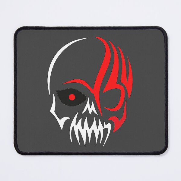 Item preview, Red eye skull (White & Red) designed and sold by PeterMun1007.