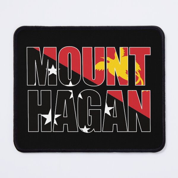 Item preview, Mount Hagan with Papua New Guinea Flag designed and sold by PNG-pikinini.
