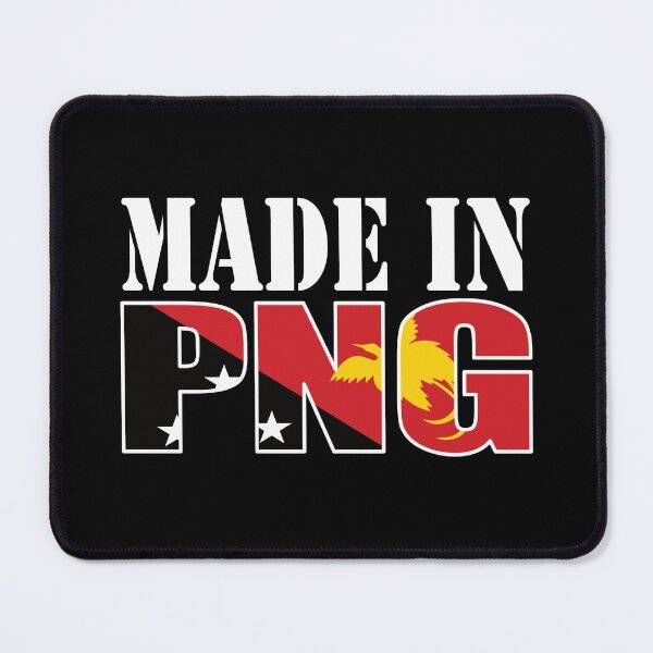 Item preview, Made In PNG with Papua New Guinea Flag designed and sold by PNG-pikinini.