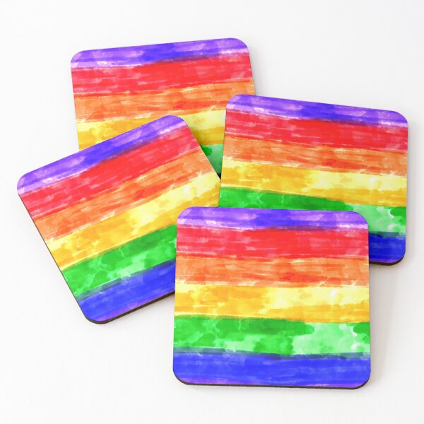 Item preview, Watercolor rainbow pride designed and sold by Art and Flowers.