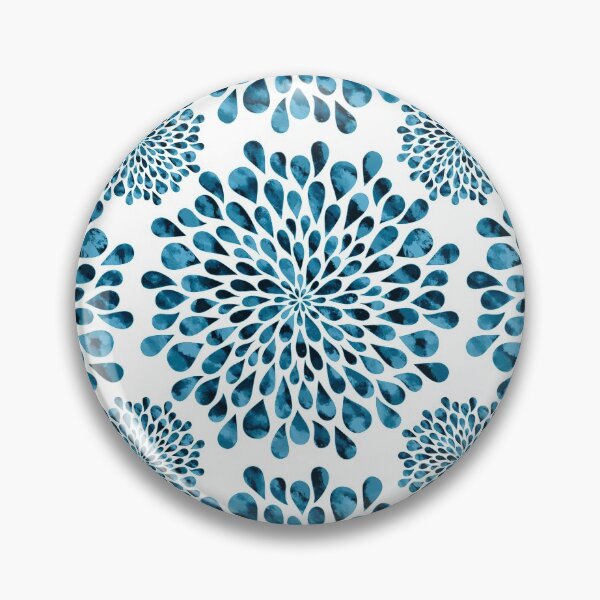 Item preview, Blue Floral pattern designed and sold by Swags.