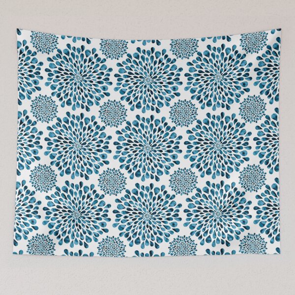 Item preview, Blue Floral pattern designed and sold by Swags.